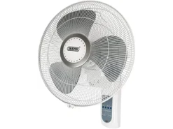 Draper 16 Inch Remote Controlled Wall Mounted Fan (55W)
