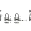 190/60 60mm Heavy-Duty Combination Padlock Closed Shackle (4-Digit) Carded -HomeTool Haven ABU19060CSC A