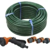 PVC Garden Hose With Fittings & Spray Gun 2 PVC Garden Hose With Fittings & Spray Gun -HomeTool Haven FAIHOSE15AV
