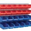 24 Plastic Storage Bins With Metal Wall Panel 2 24 Plastic Storage Bins With Metal Wall Panel -HomeTool Haven FAIPAN24