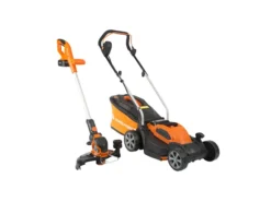 40v Cordless Lawnmower & Grass Trimmer Twin Pack With 1 X 40v Battery