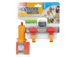 Hozelock 2250 Flowmax 3-Way Tap Connector 1/2 - 1in BSP -HomeTool Haven HOZ2250 PACKSHOT