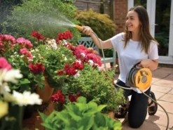 Hozelock Micro Hose Reel + 10m Of 7mm Hose 9 Hozelock Micro Hose Reel + 10m Of 7mm Hose -HomeTool Haven HOZ2427 INUSE1