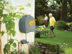 Hozelock 2496 Wall Mounted 40m Fast Reel + 40m Of 12.5mm Hose -HomeTool Haven HOZ2496 LIFESTYLE1