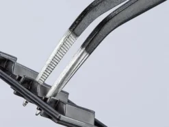 KNIPEX Universal Bent Nose Tweezers 155mm -HomeTool Haven KPX923437 INUSE3