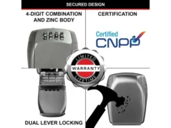 Master Lock 5415E Wall-Mounted Reinforced Key Lock Box -HomeTool Haven MLK5415E 4