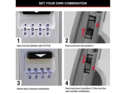 Master Lock 5425E Light Up Dial Select Access® Wall Mounted Key Box -HomeTool Haven MLK5425E 7