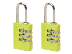 Master Lock Aluminium3-Digit Combination 20mm Padlock Colour X 2 7 Master Lock Aluminium3-Digit Combination 20mm Padlock Colour X 2 -HomeTool Haven MLK7620TCOL GREEN