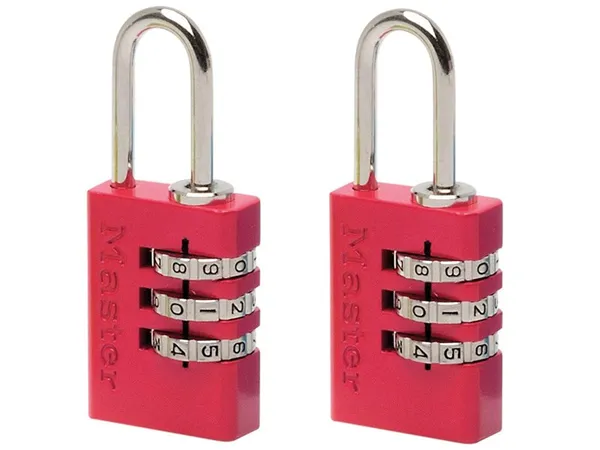 Master Lock Aluminium3-Digit Combination 20mm Padlock Colour X 2 5 Master Lock Aluminium3-Digit Combination 20mm Padlock Colour X 2 - Image 3