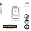 Master Lock Excell™ Closed Shackle Brass Combination 58mm Padlock 2 Master Lock Excell™ Closed Shackle Brass Combination 58mm Padlock -HomeTool Haven MLKM1177ECC 1