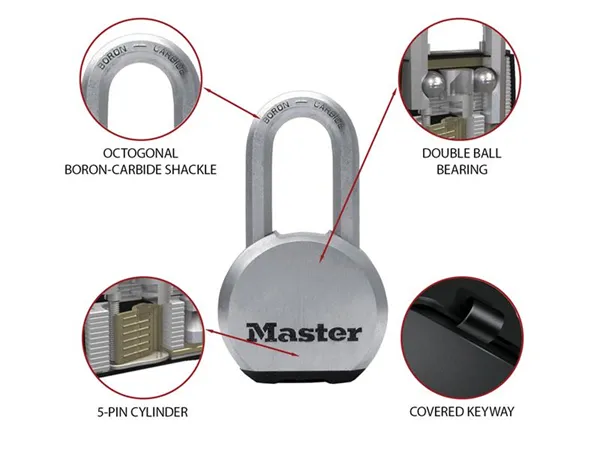Master Lock Excell™ Chrome Plated 54mm Padlock 5 Master Lock Excell™ Chrome Plated 54mm Padlock - Image 3
